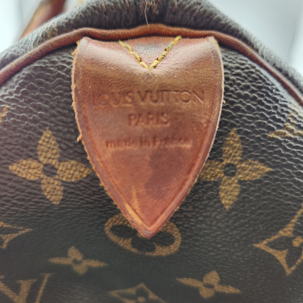Louis Vuitton Monogram Canvas with Tan Leather Accent - Picture 6 of 11